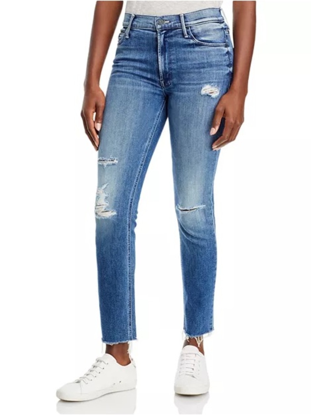MOTHER Denim The Mid Rise  Dazzler Ankle Jeans Weekend Warrior sz 27